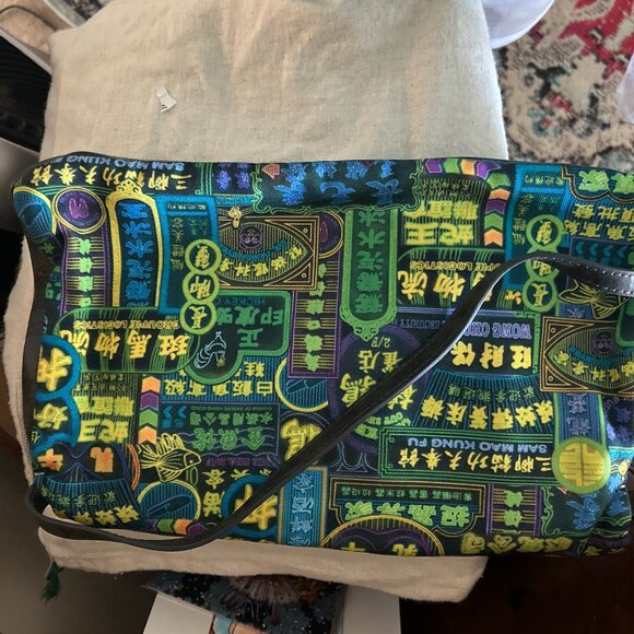 Goods of Desire (G.O.D.) "Nathan Road" print clutch purse with strap - Picture 2 of 3